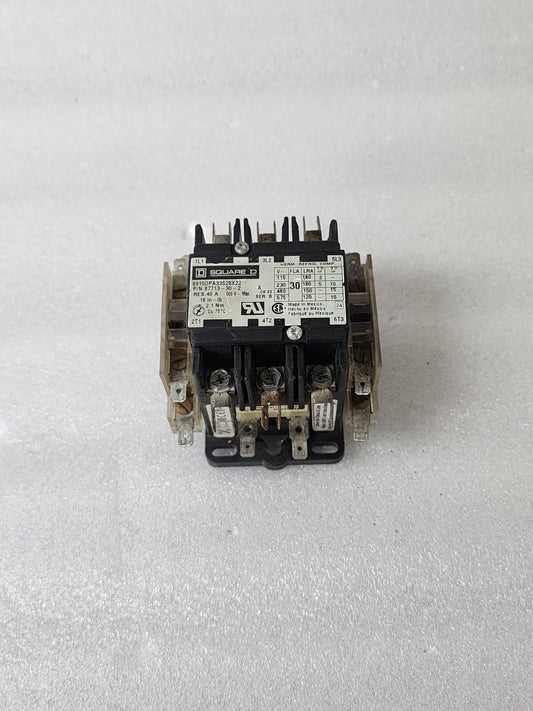 SQUARE D 87713-30-2 CONTACTOR 30A 8910DPA33S28X22 COIL VOLTAGE 110-120V