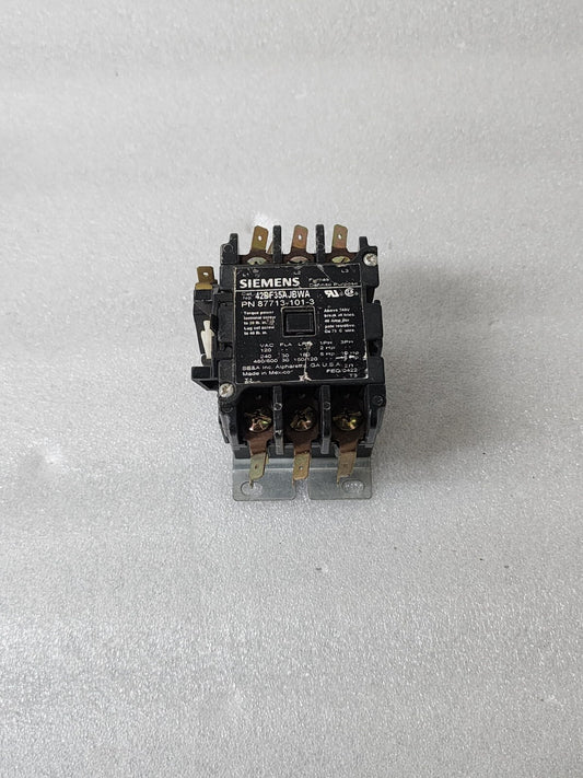 SIEMENS 42BF35AJBWA DEFINITE PURPOSE CONTACTOR 87713-101-3 COIL VOLTAGE 24V