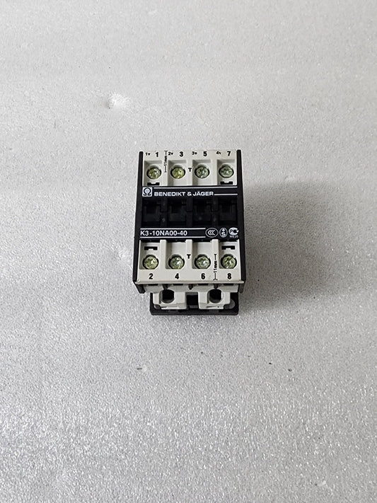 BENEDIKT & JAGER K3-10NA00-40 MAGNETIC CONTACTOR 10A COIL VOLTAGE 220-264V