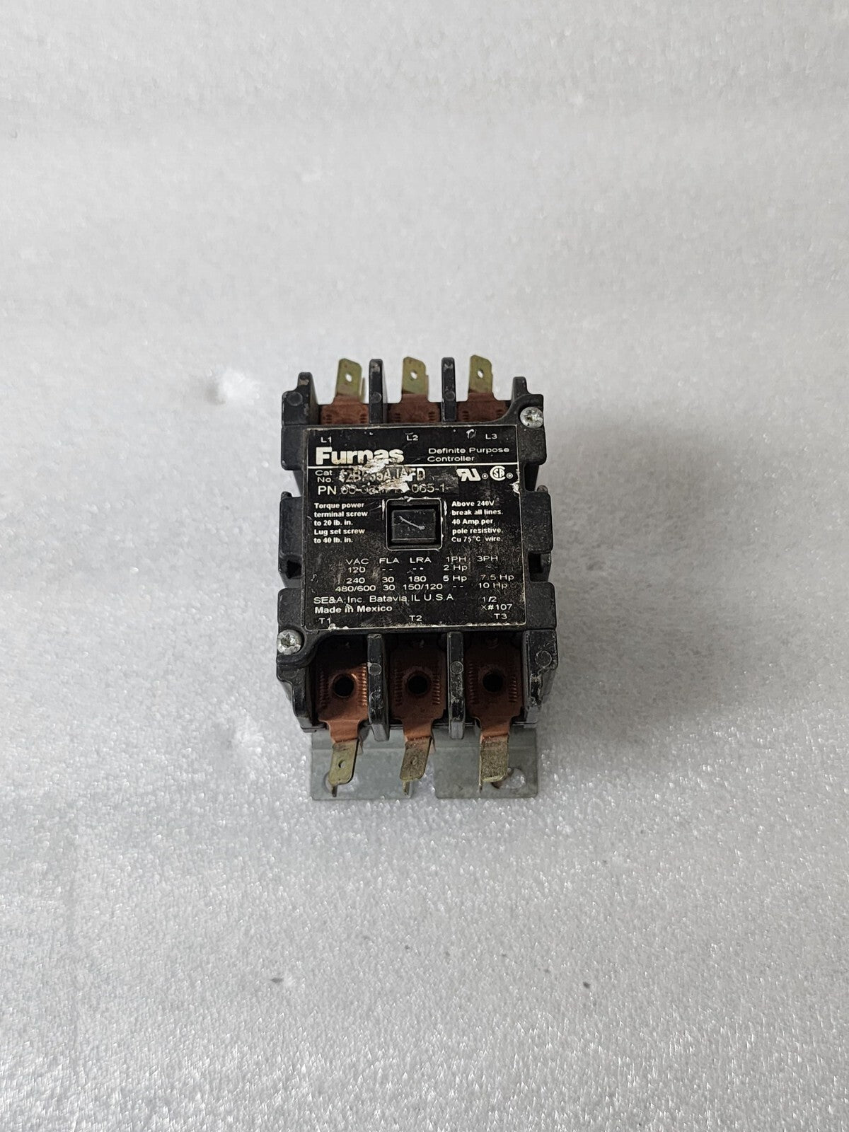 FURNAS 42BF35AJAFD DEFINITE PURPOSE CONTACTOR