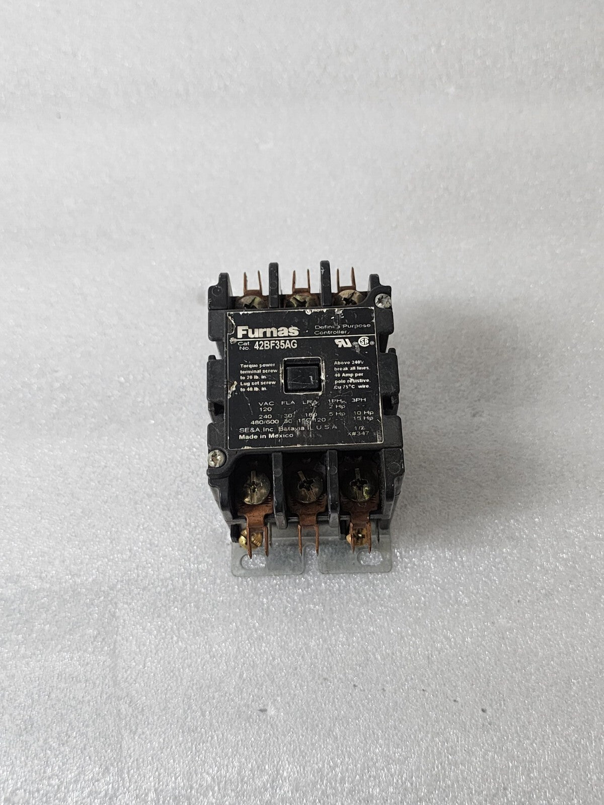 FURNAS 42BF35AG DEFINITE PURPOSE CONTACTOR