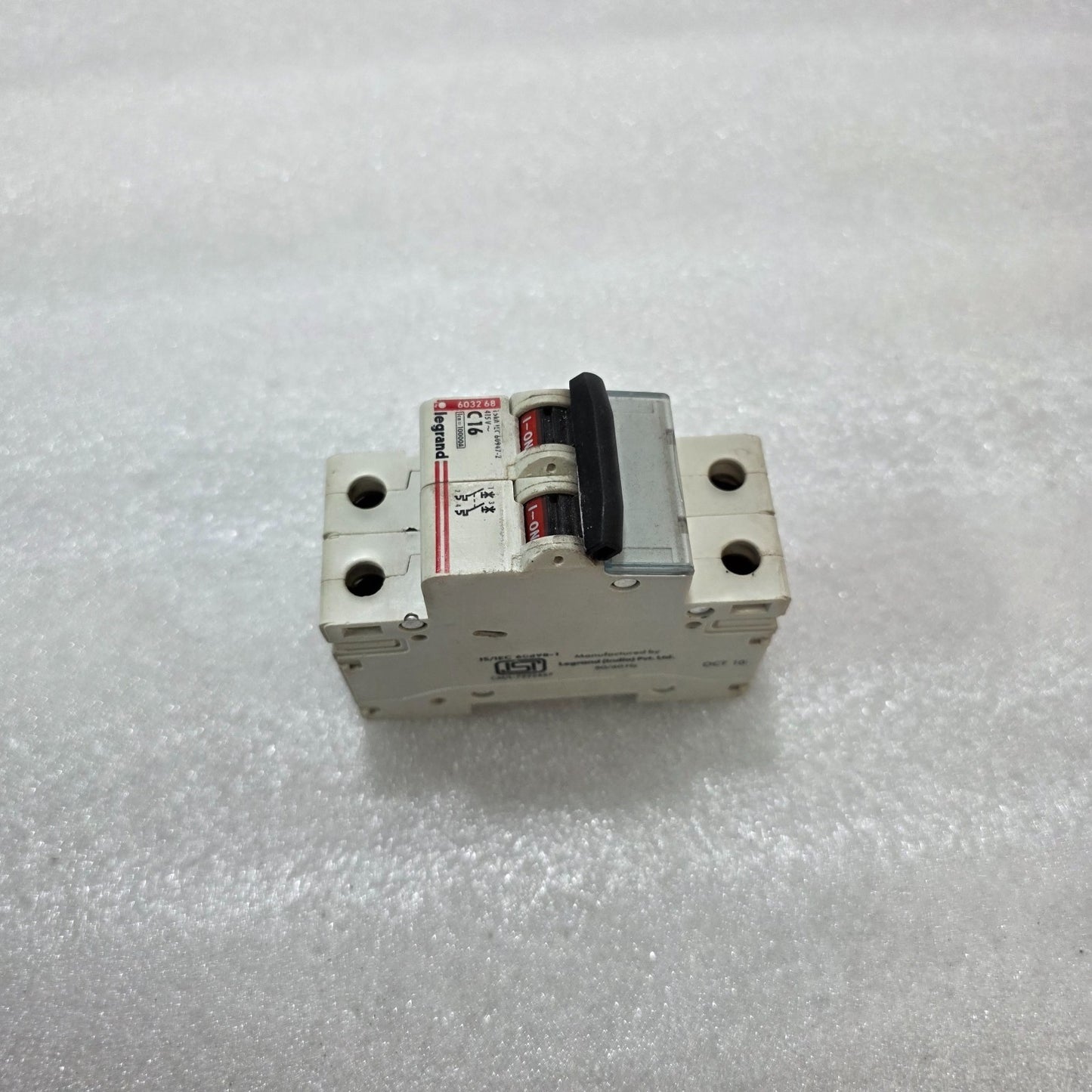 LEGRAND 603268 C16 DOUBLE POLE MCB CIRCUIT BREAKER 16A 415V 10KA