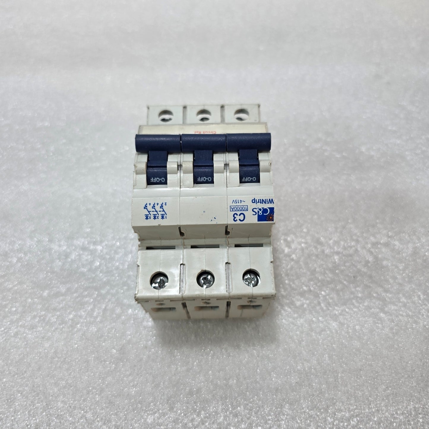 C&S WINTRIP C3 3 POLE MCB 415V 10KA CIRCUIT BREAKER