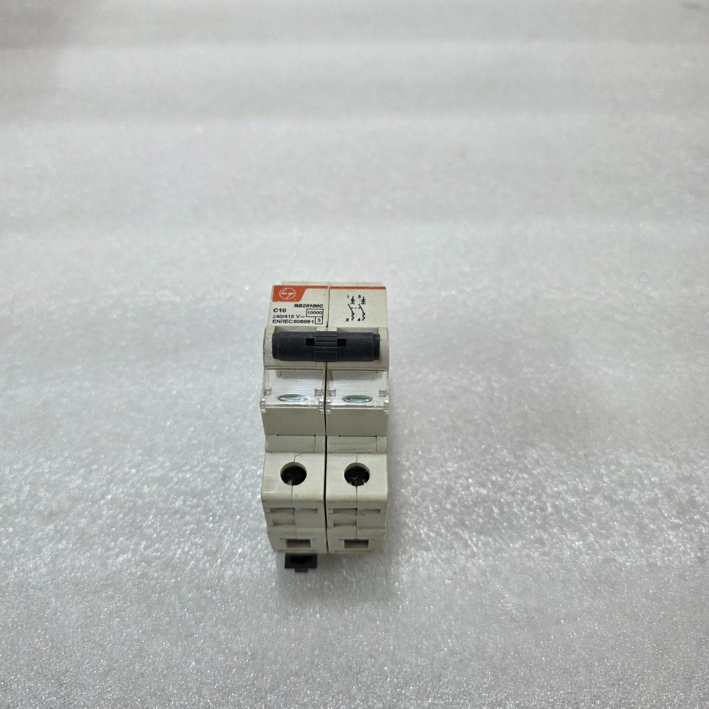 L&T BB20100C C10 DOUBLE POLE MCB CIRCUIT BREAKER 10A 240/415V 10KA