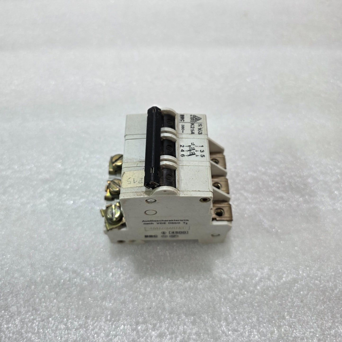 BBC STOTZ S163 K25A 3 POLE CIRCUIT BREAKER SWITCH 380V