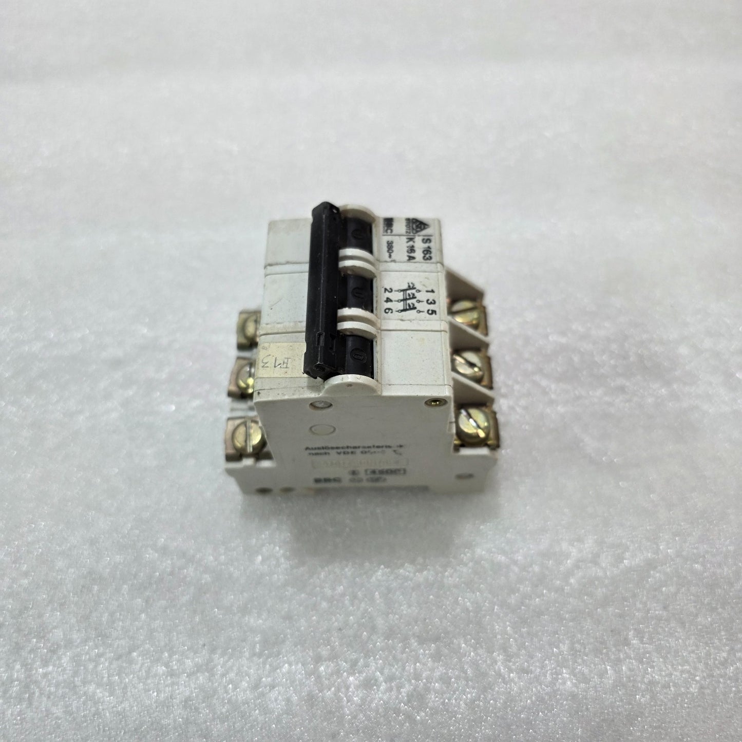 BBC STOTZ S163 K16A 3 POLE CIRCUIT BREAKER 16A 380V