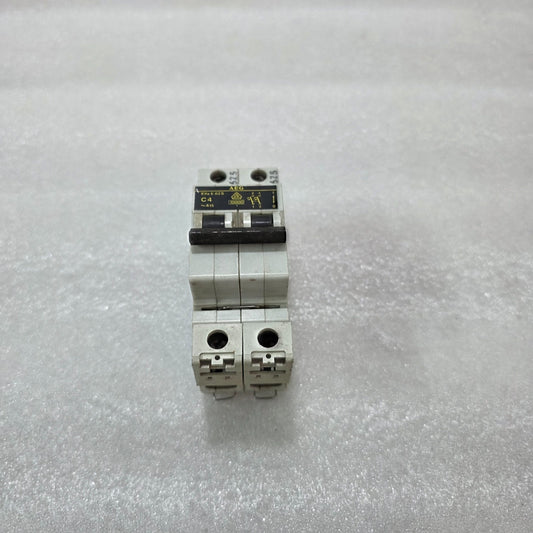 AEG ELFA E82S C4 DOUBLE POLE MCB CIRCUIT BREAKER 4A 415V 10KA