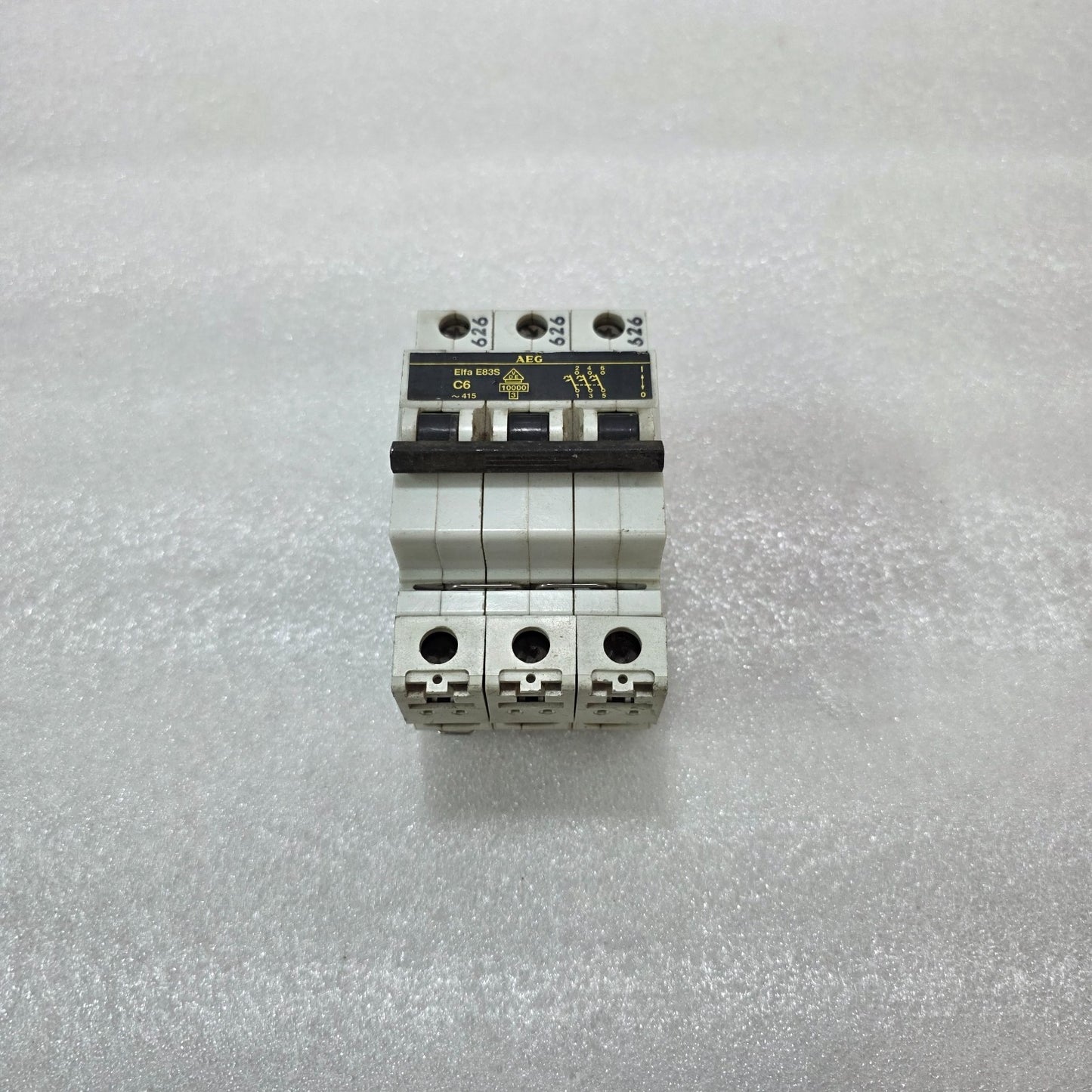 AEG ELFA E83S C6 3 POLE MCB CIRCUIT BREAKER 6A 415V 10KA