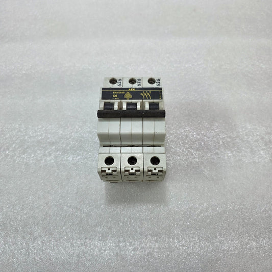 AEG ELFA E83S C6 3 POLE MCB CIRCUIT BREAKER 6A 415V 10KA