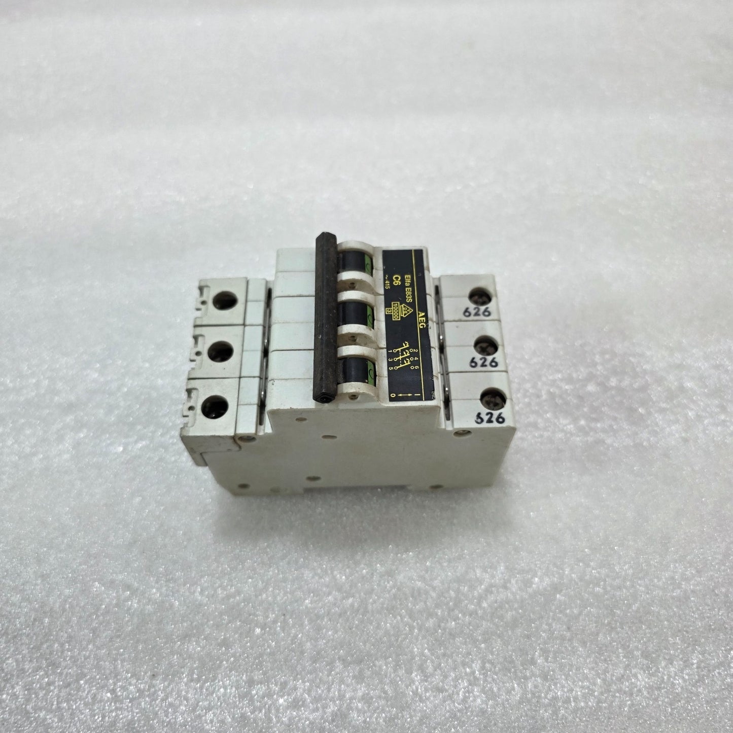 AEG ELFA E83S C6 3 POLE MCB CIRCUIT BREAKER 6A 415V 10KA