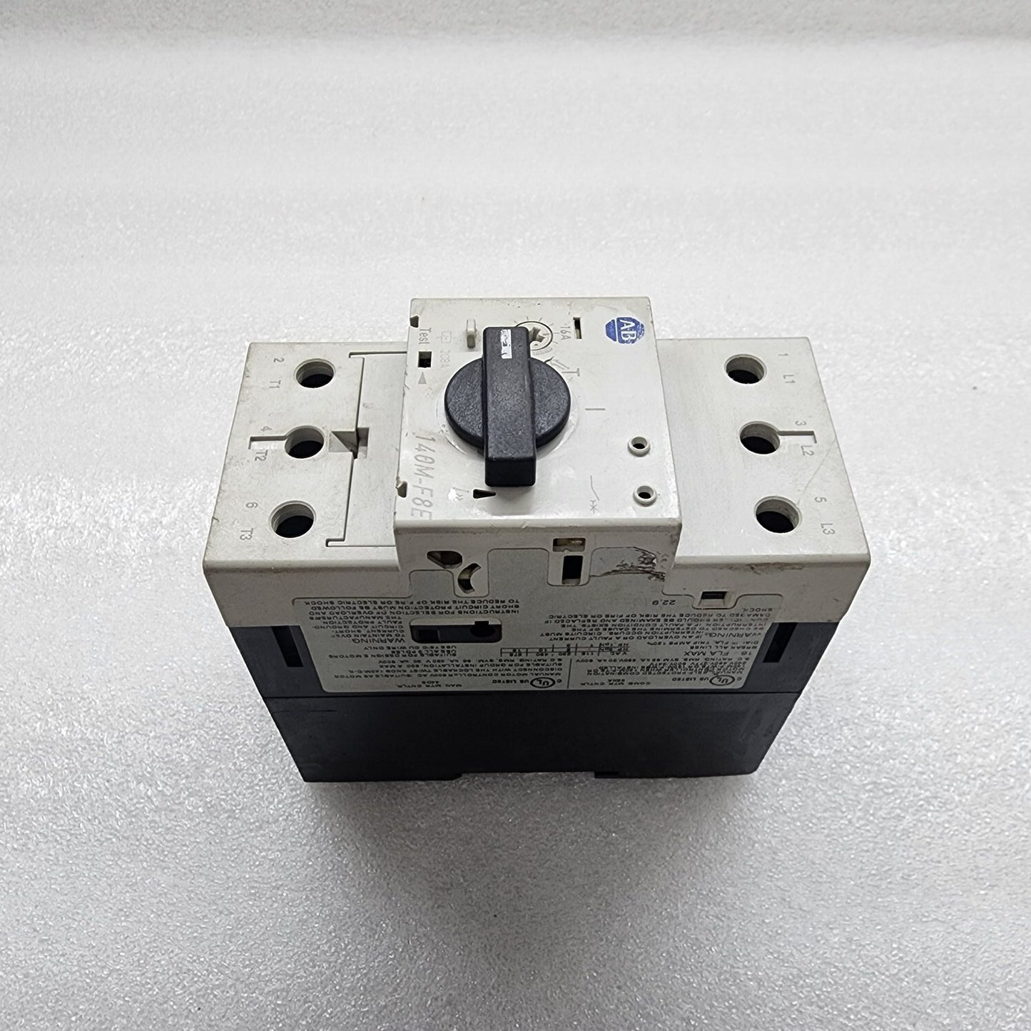 ALLEN BRADLEY CAT 140M-F8E-C16 MOTOR PROTECTION CIRCUIT BREAKER 10-16A