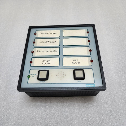 SIEMENS 93.0.311 SHIP ALARM PANEL CONTROL SYSTEM REV B