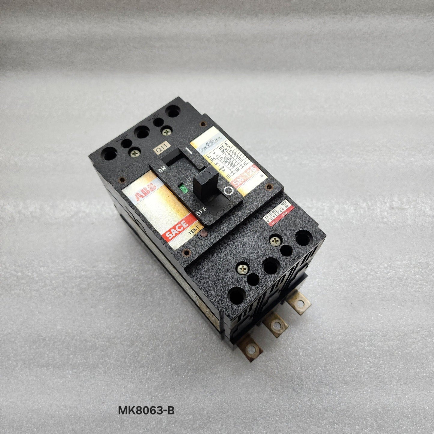 ABB SACE SN125 3-POLE BREAKER 125A SN125