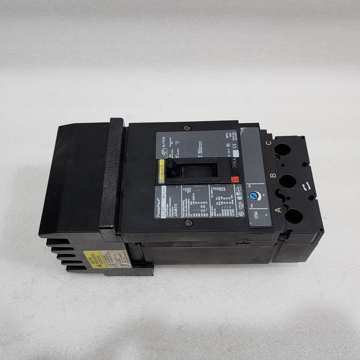 SQUARE D JJ 250 CIRCUIT BREAKER 175A JJA36175