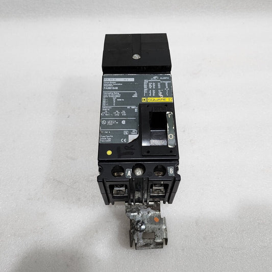 SQUARE D FA26015AB 2-POLE HACR CIRCUIT BREAKER 15A ORIGINAL PART