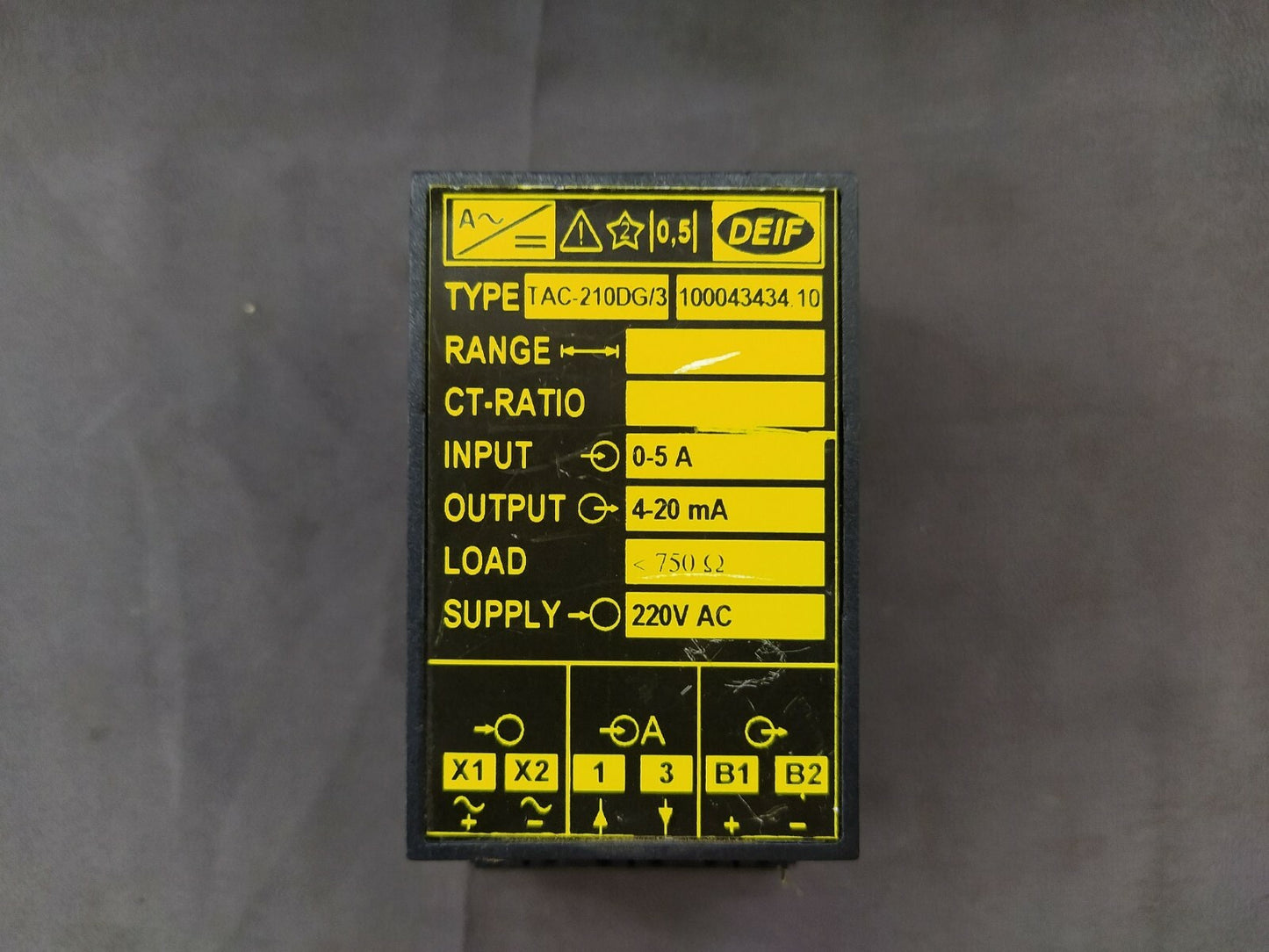 DEIF TAC-210DG/3 Transducer 100043434.10 TAC210DG3 220V