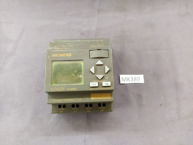 SIEMENS LOGO 230RC LOGIC MODULE 6ED1 052-1FB00-0BA1 Display require repairing