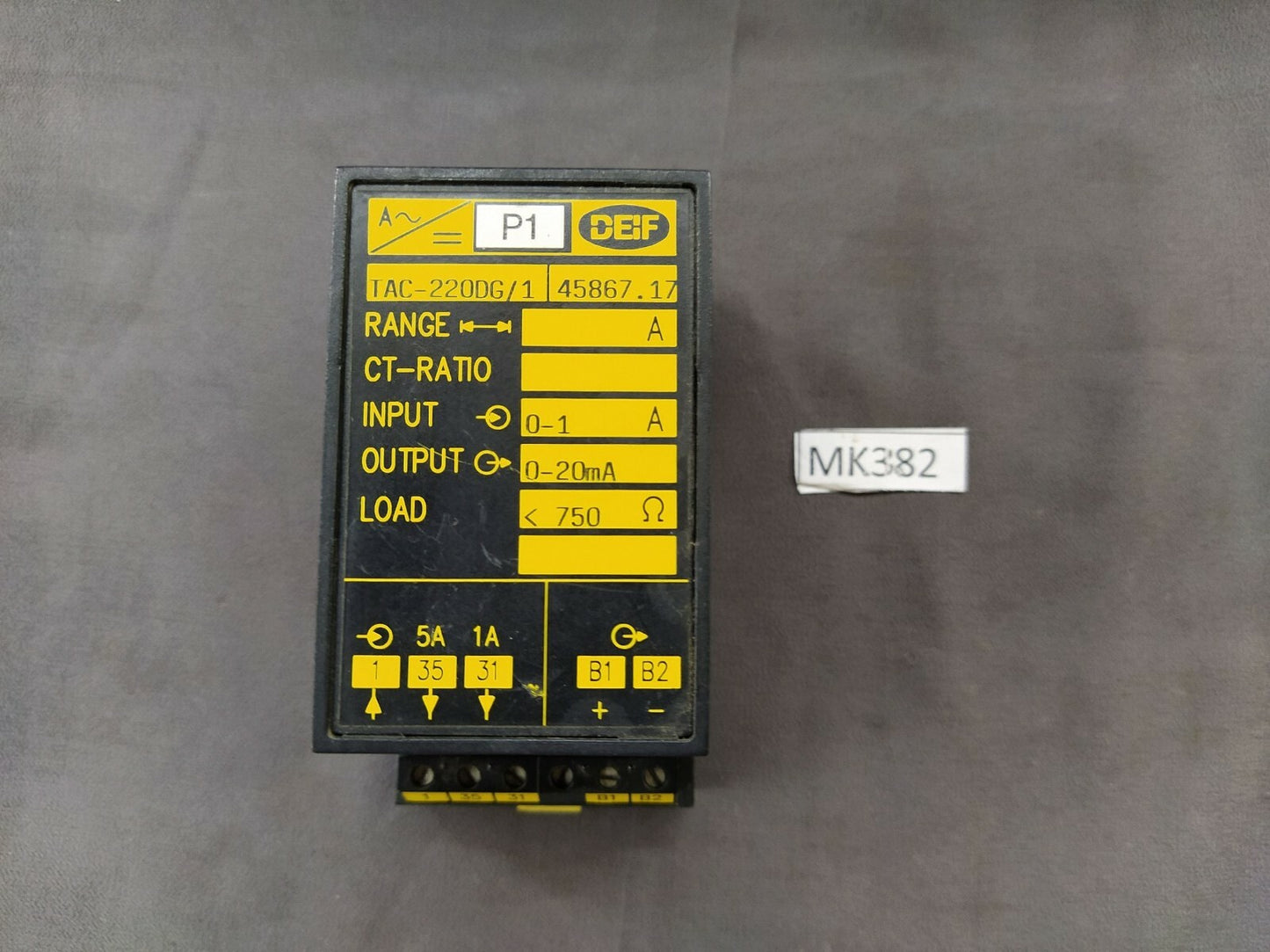 DEIF TAC-220DG/1 TRANSDUCER 45867.59 TAC220DG1