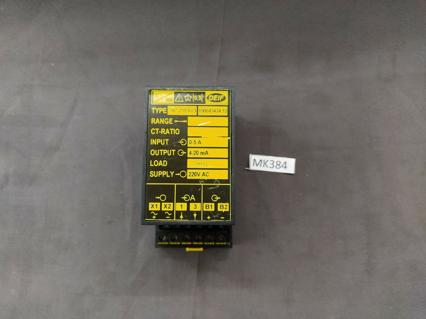 DEIF TAC-210DG/3 Transducer 100043434.10 TAC210DG3 220V