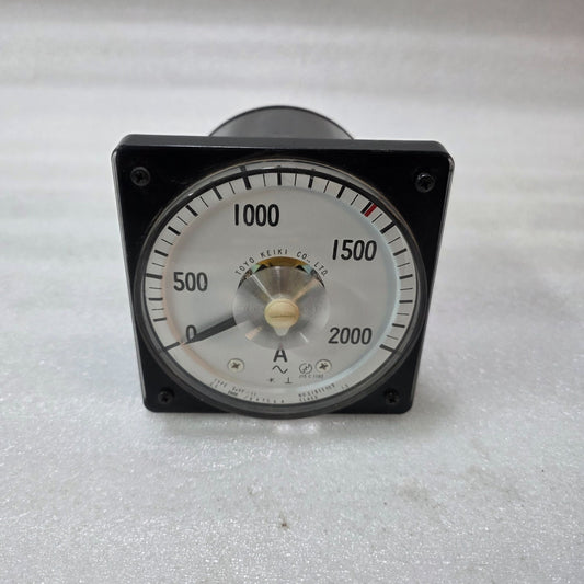 TOYO KEIKI SEVF-11 ANALOG AC AMMETER 0–2000A PANEL METER | CT 2000/5A