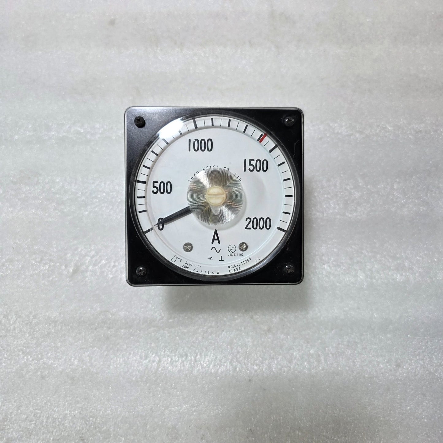 TOYO KEIKI SEVF-11 ANALOG AC AMMETER 0–2000A PANEL METER | CT 2000/5A
