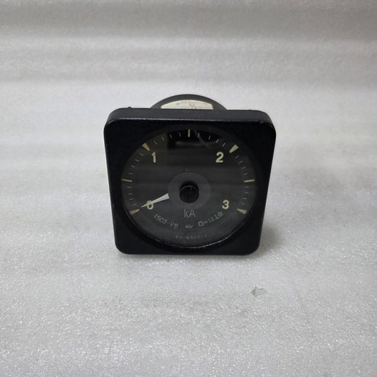 SHANGHAI ZI YI MARINE 45C3-V ANALOG KA METER 0–3KA PANEL GAUGE 10V CLASS 1.5 IND