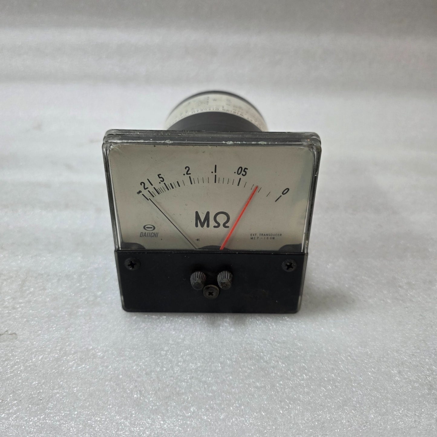 DAIICHI MEP-100N ANALOG MEGOHMMETER PANEL METER MΩ INSULATION RESISTANCE GAUGE