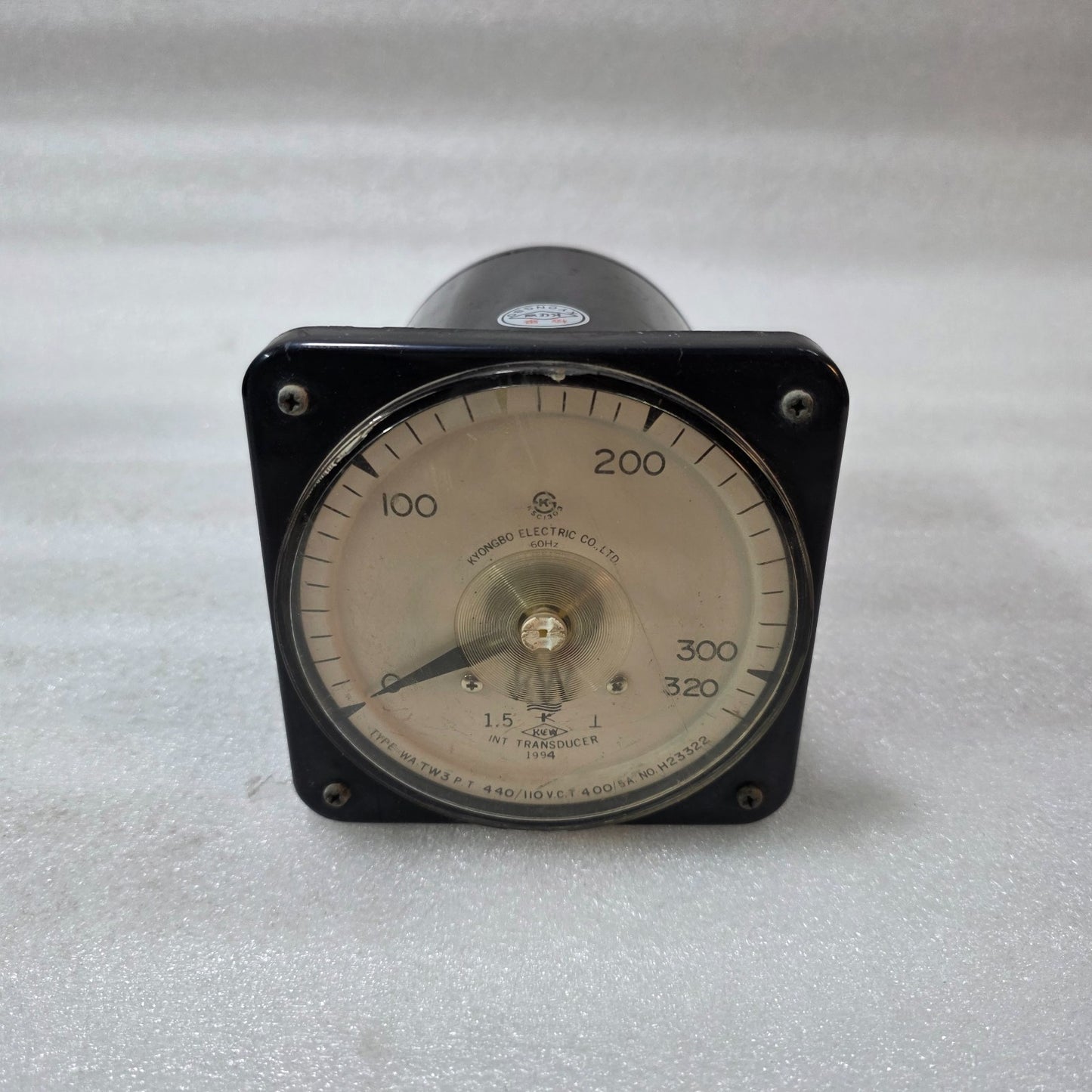 KYONGBO ELECTRIC WA TW3 ANALOG WATTMETER 0–320KW  PT 440/110V CT 400/5A 60HZ