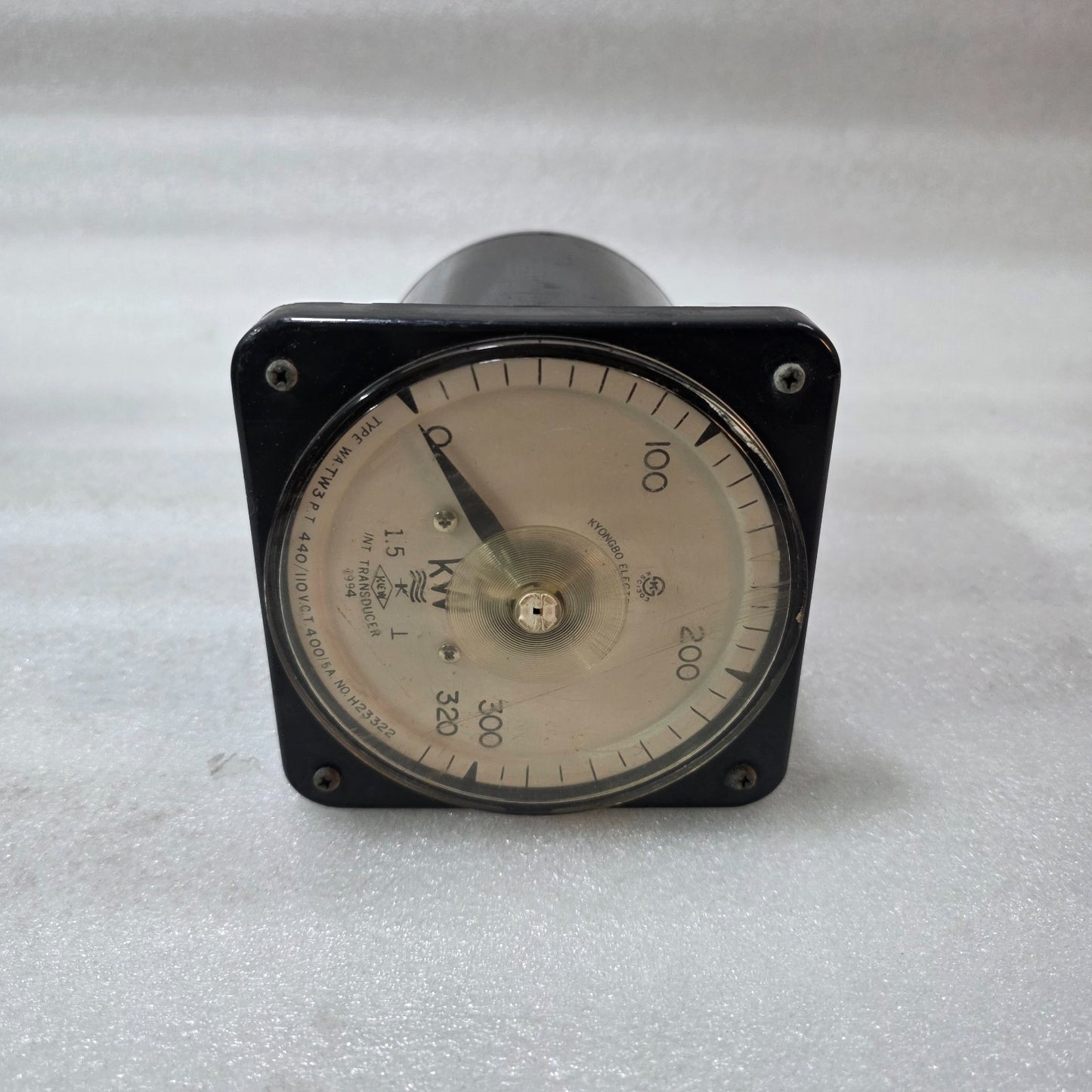 KYONGBO ELECTRIC WA TW3 ANALOG WATTMETER 0–320KW  PT 440/110V CT 400/5A 60HZ