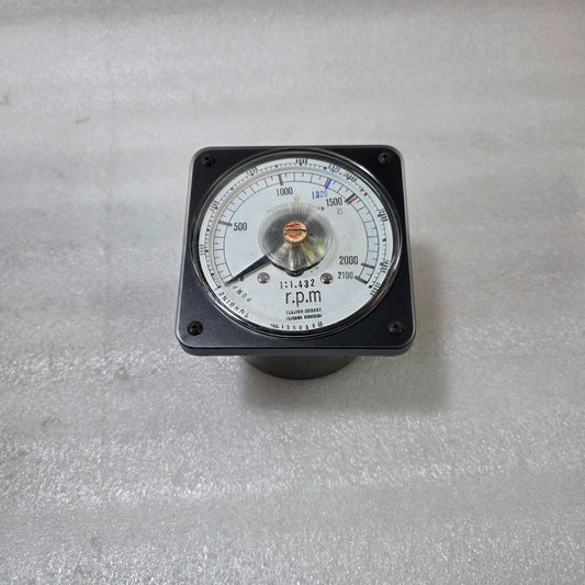 TSUJIDO-SEISAKU TURBINE PUMP RPM GAUGE (1:1.432 RATIO) ANALOG TACHOMETER