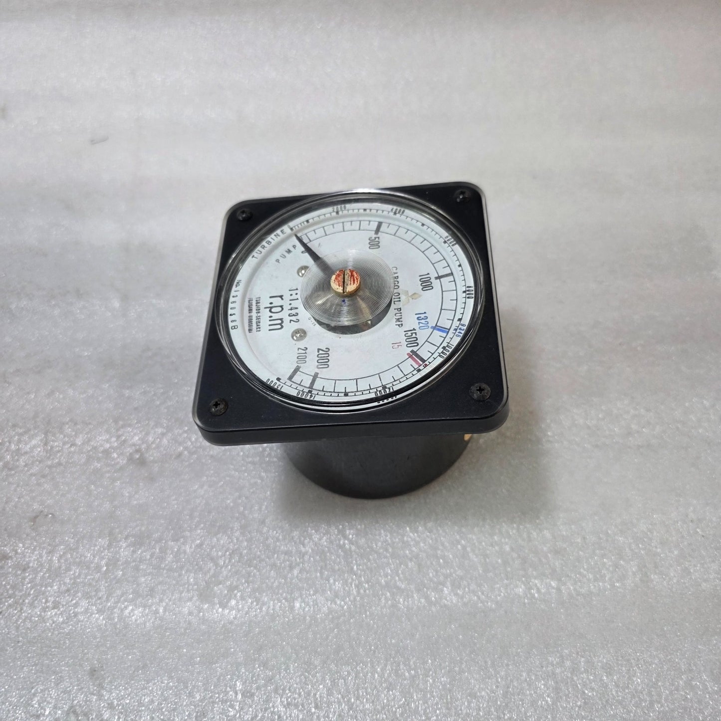 TSUJIDO-SEISAKU TURBINE PUMP RPM GAUGE (1:1.432 RATIO) ANALOG TACHOMETER