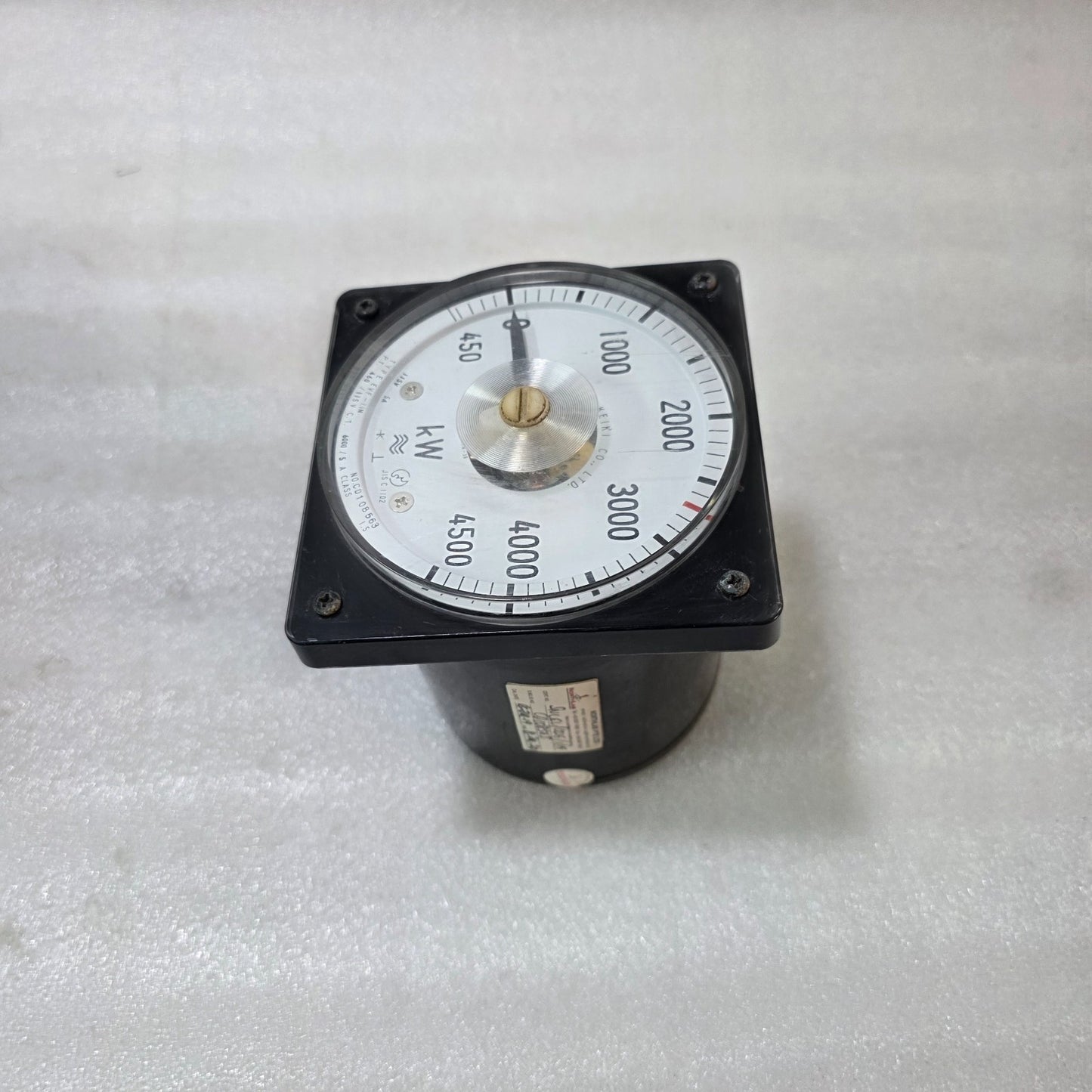TOYO KEIKI EVF-11N ANALOG KILOWATT METER 0–4500 KW 3-PHASE POWER PANEL METER 115