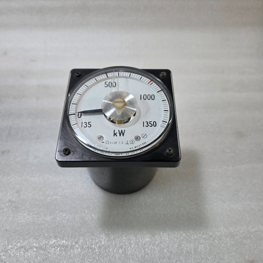 TOYO KEIKI EVF-11N ANALOG KILOWATT PANEL METER 0–1350 KW VT 460/115V CT 2000/ 5A