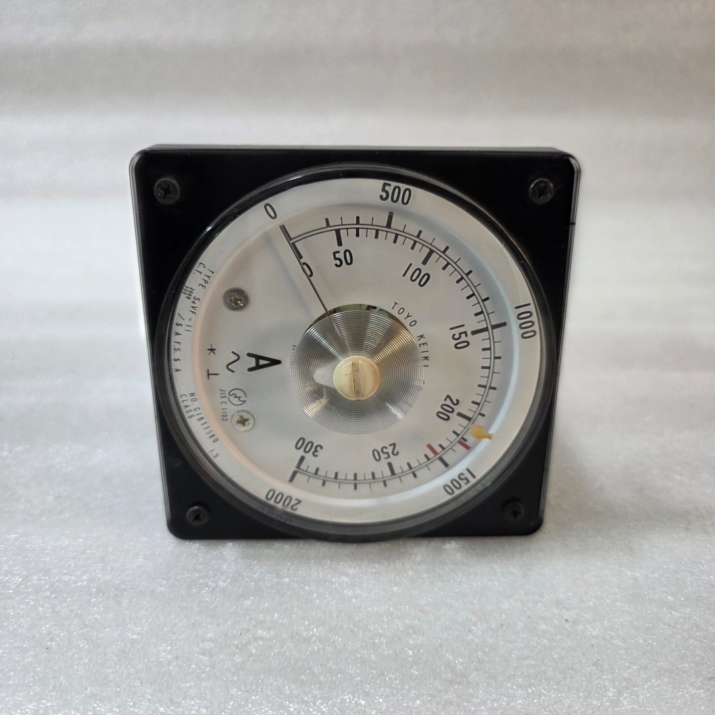 TOYO KEIKI SEVF-11 AC AMMETER PANEL METER CT 2000/300:5A DUAL SCALE 0-300 / 0-20