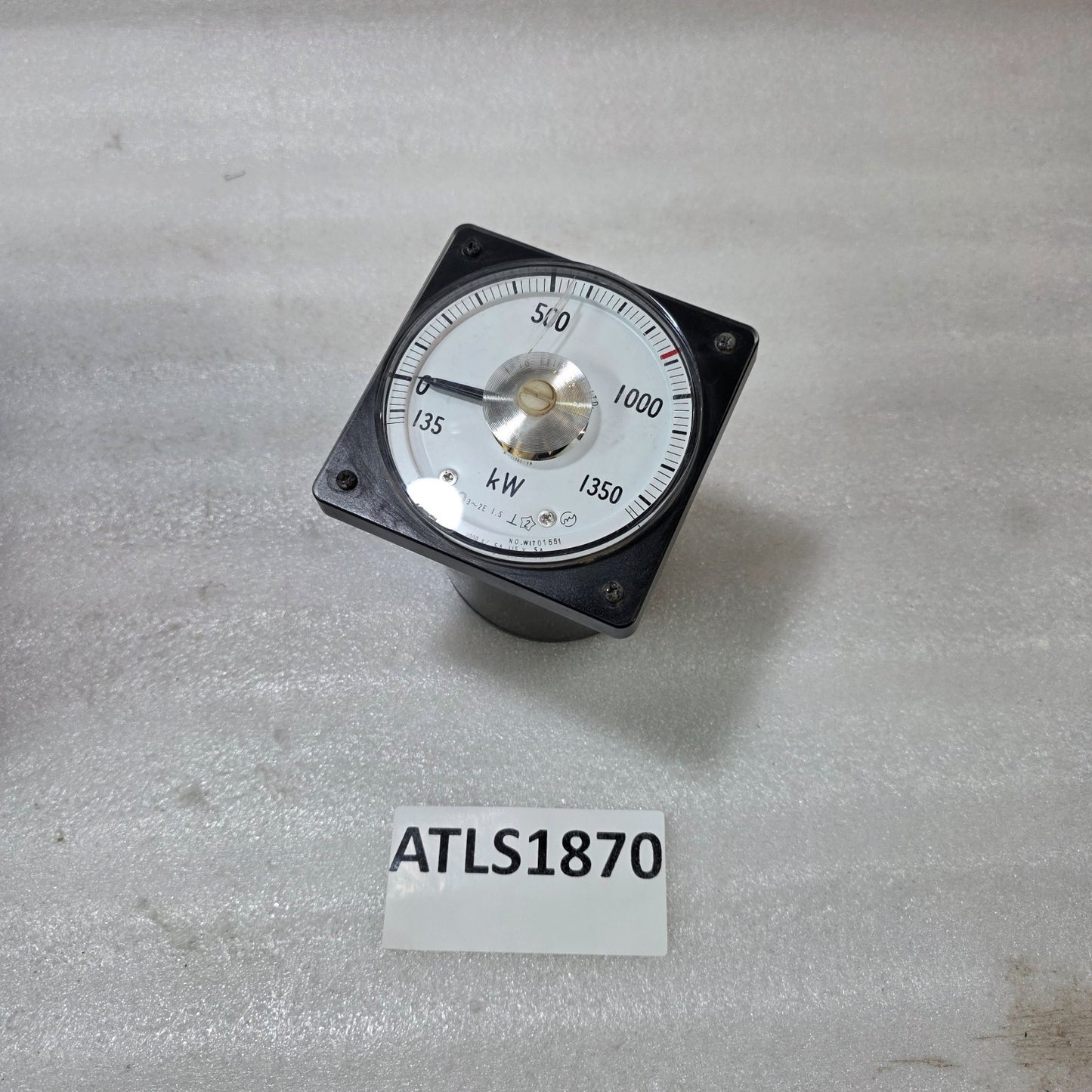TOYO KEIKI EVF-11N ANALOG KILOWATT PANEL METER 0–1350 KW VT 460/115V CT 2000/ 5A