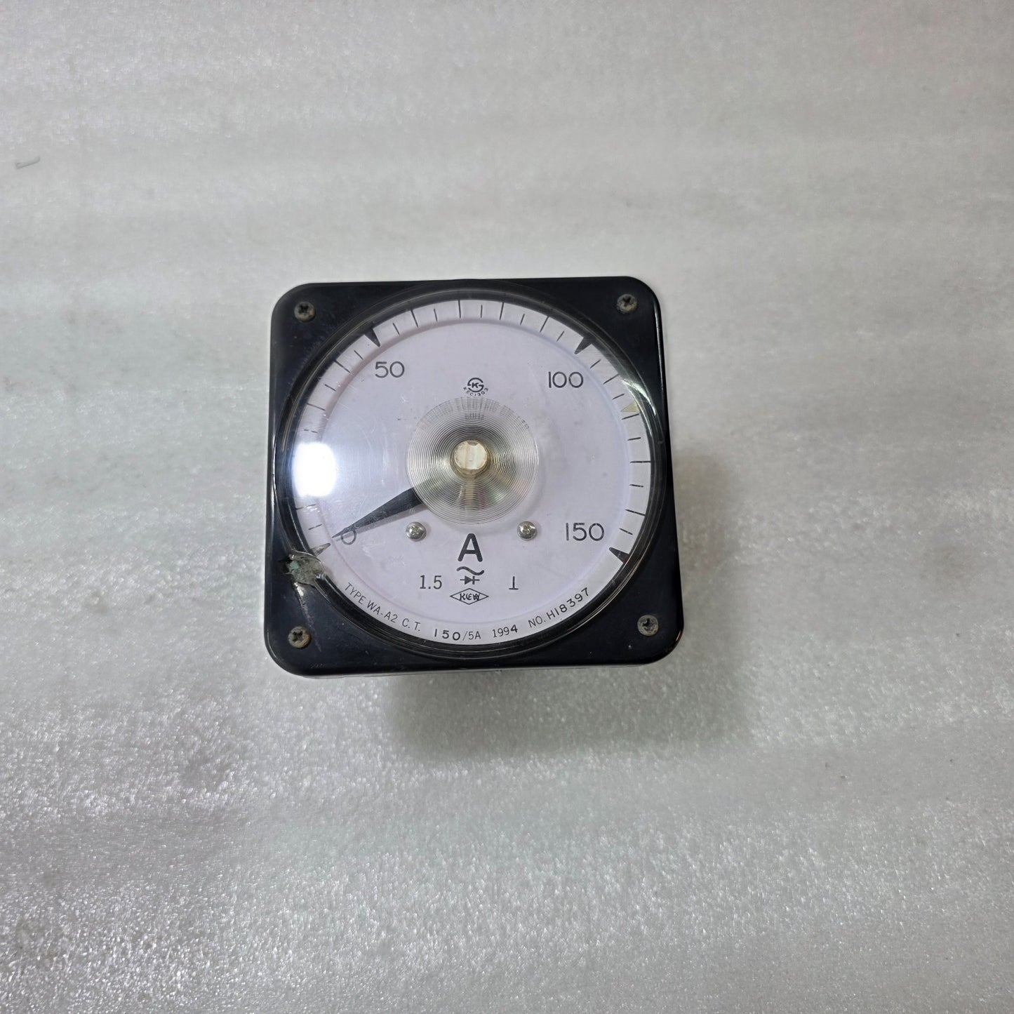 KYONGBO ELECTRIC WA-A2 ANALOG AMMETER 0–150A AC PANEL METER | CT 150/5A | CLASS