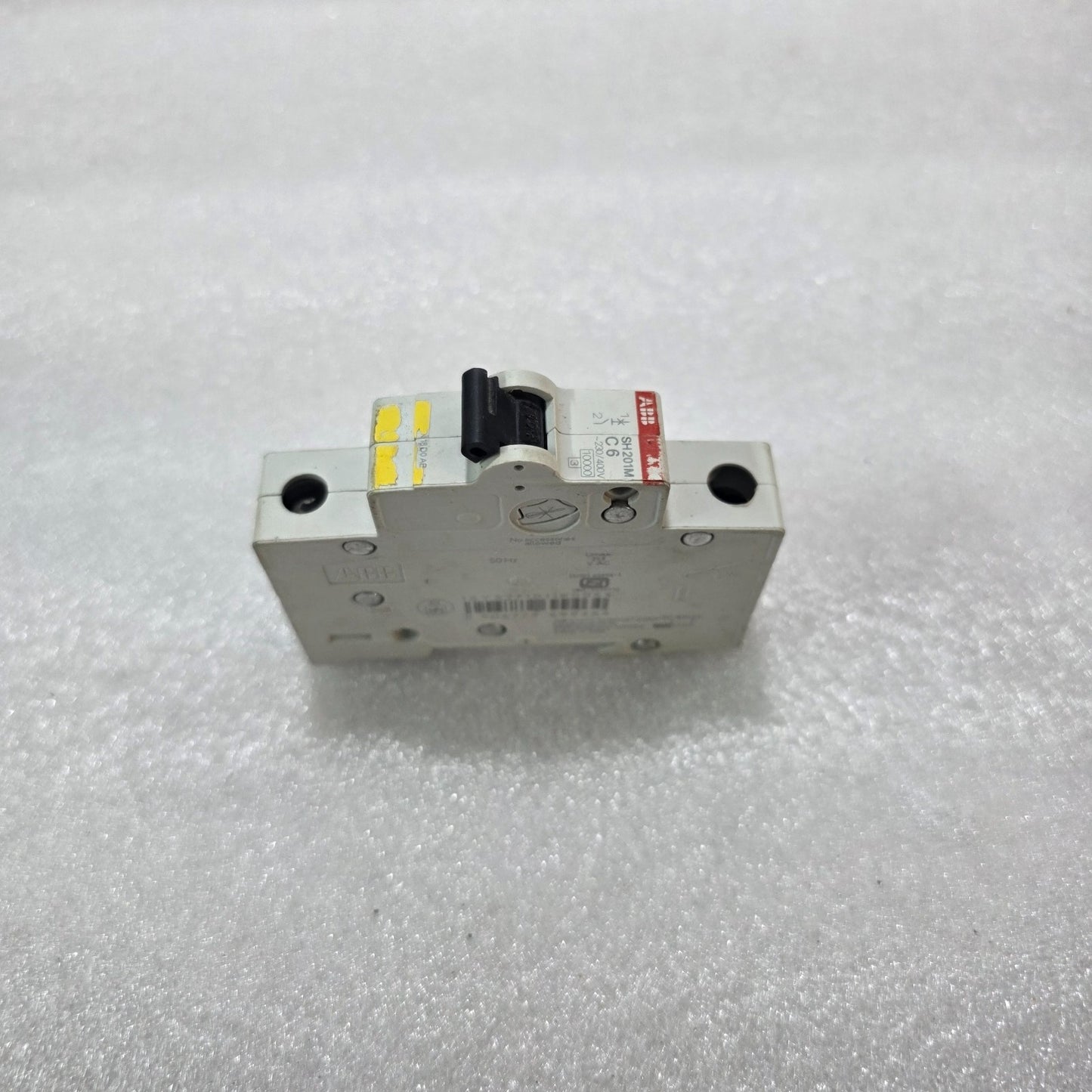 ABB SH201M C6 MCB 6A SINGLE POLE MINIATURE CIRCUIT BREAKER 230/400V 10KA