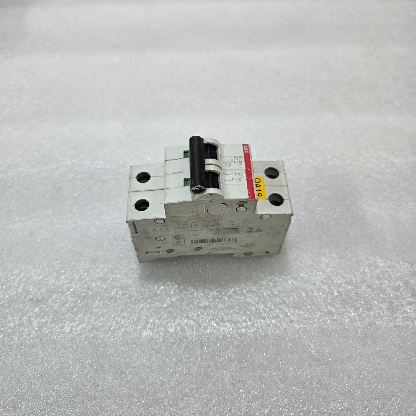 ABB S202 C2 DOUBLE POLE MCB CIRCUIT BREAKER 2A 400V 6KA