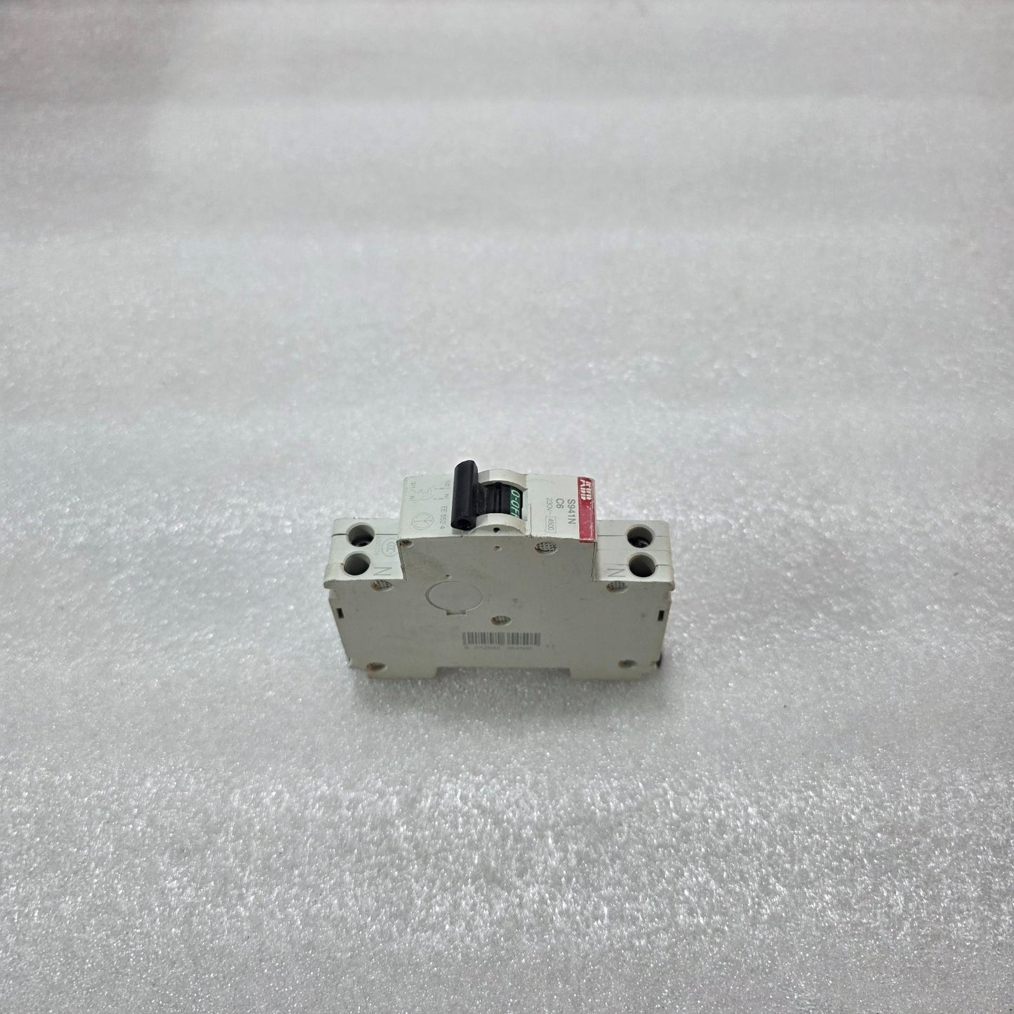 ABB S941N C6 MCB 6A SINGLE POLE + NEUTRAL MINIATURE CIRCUIT BREAKER 230V 4.5KA