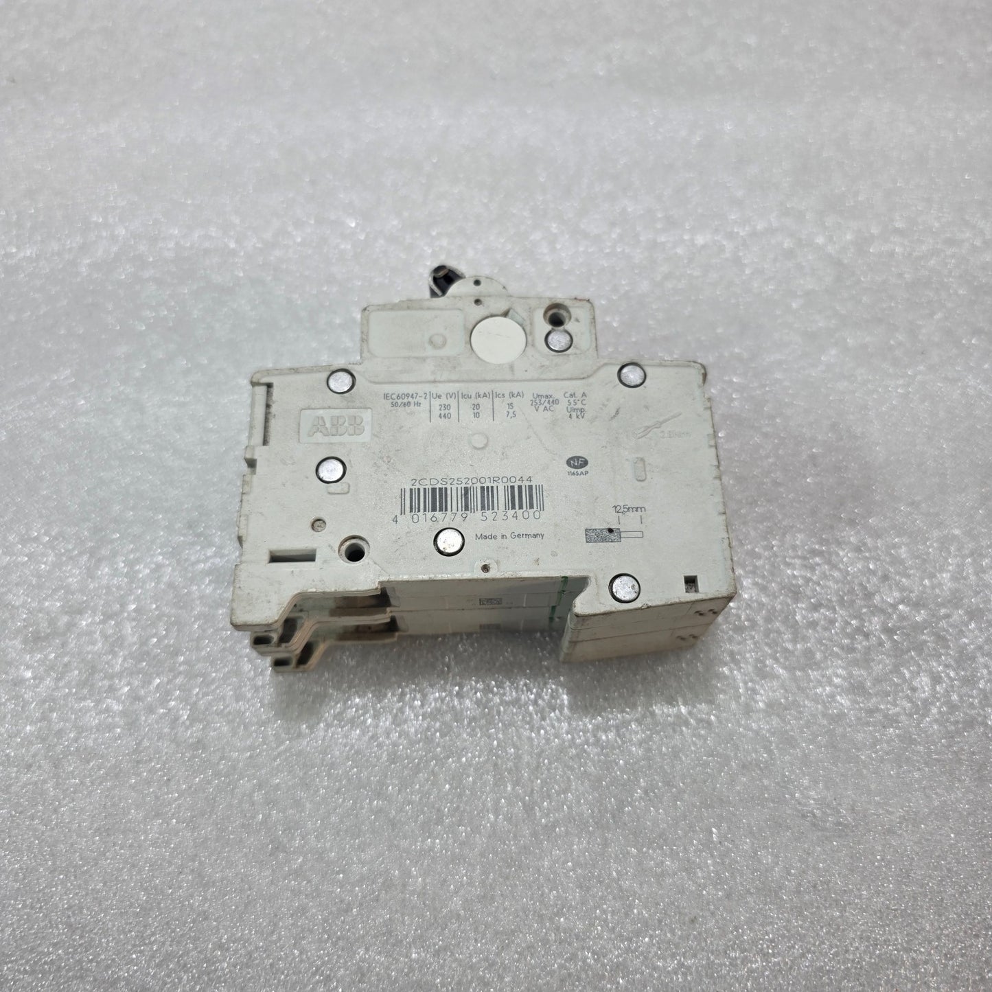ABB S202 C4 2 POLE MCB 4A 400V MINIATURE CIRCUIT BREAKER
