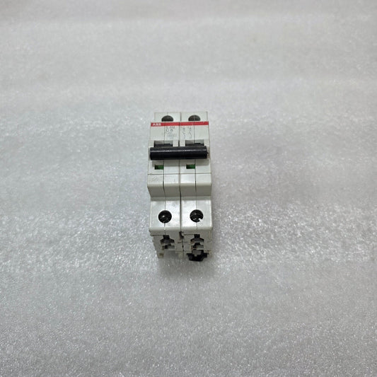 ABB S202 C6 DOUBLE POLE MCB CIRCUIT BREAKER 6A 400V 6KA