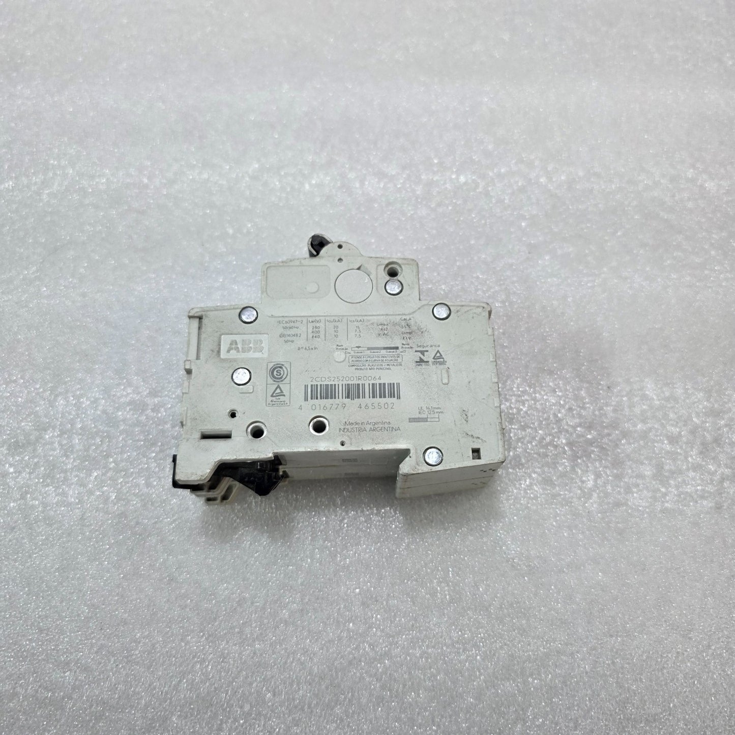 ABB S202 C6 DOUBLE POLE MCB CIRCUIT BREAKER 6A 400V 6KA