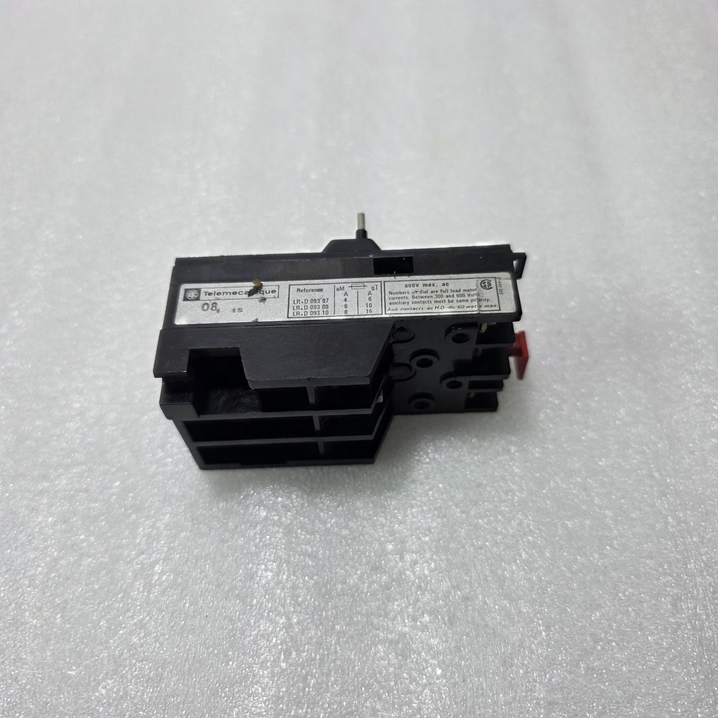 TELEMECANIQUE LR1-D09 THERMAL OVERLOAD RELAY 2.5–4A MOTOR PROTECTION RELAY