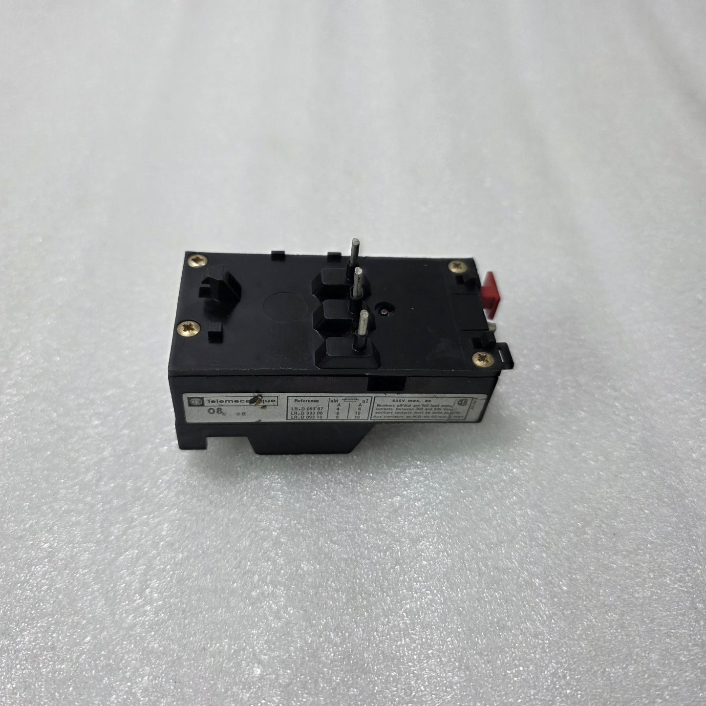 TELEMECANIQUE LR1-D09 THERMAL OVERLOAD RELAY 2.5–4A MOTOR PROTECTION RELAY