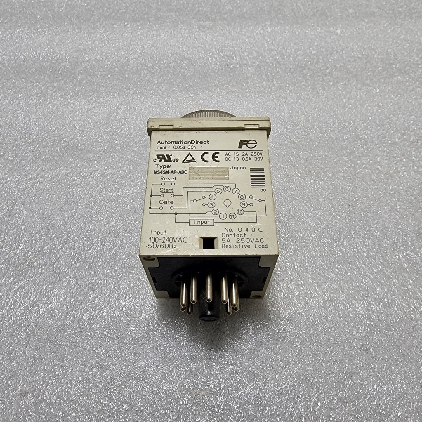FUJI ELECTRIC MS4SM-AP-ADC MULTIFUNCTION TIMER 100-240V