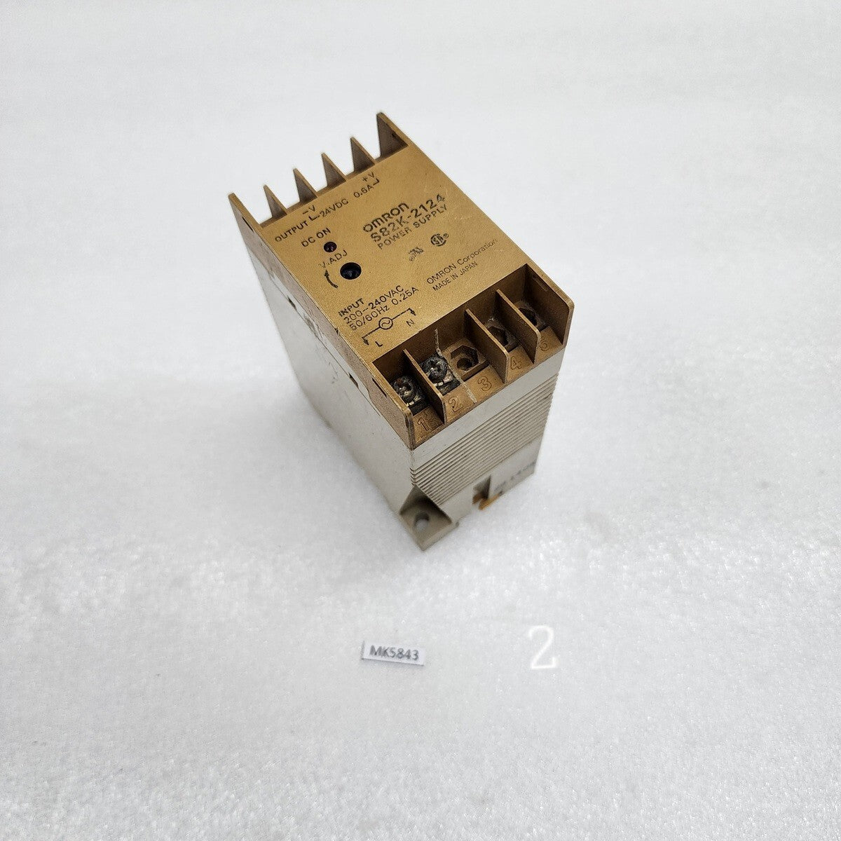 OMRON S82K-2124 POWER SUPPLY 24VDC 0.6A S82K2124