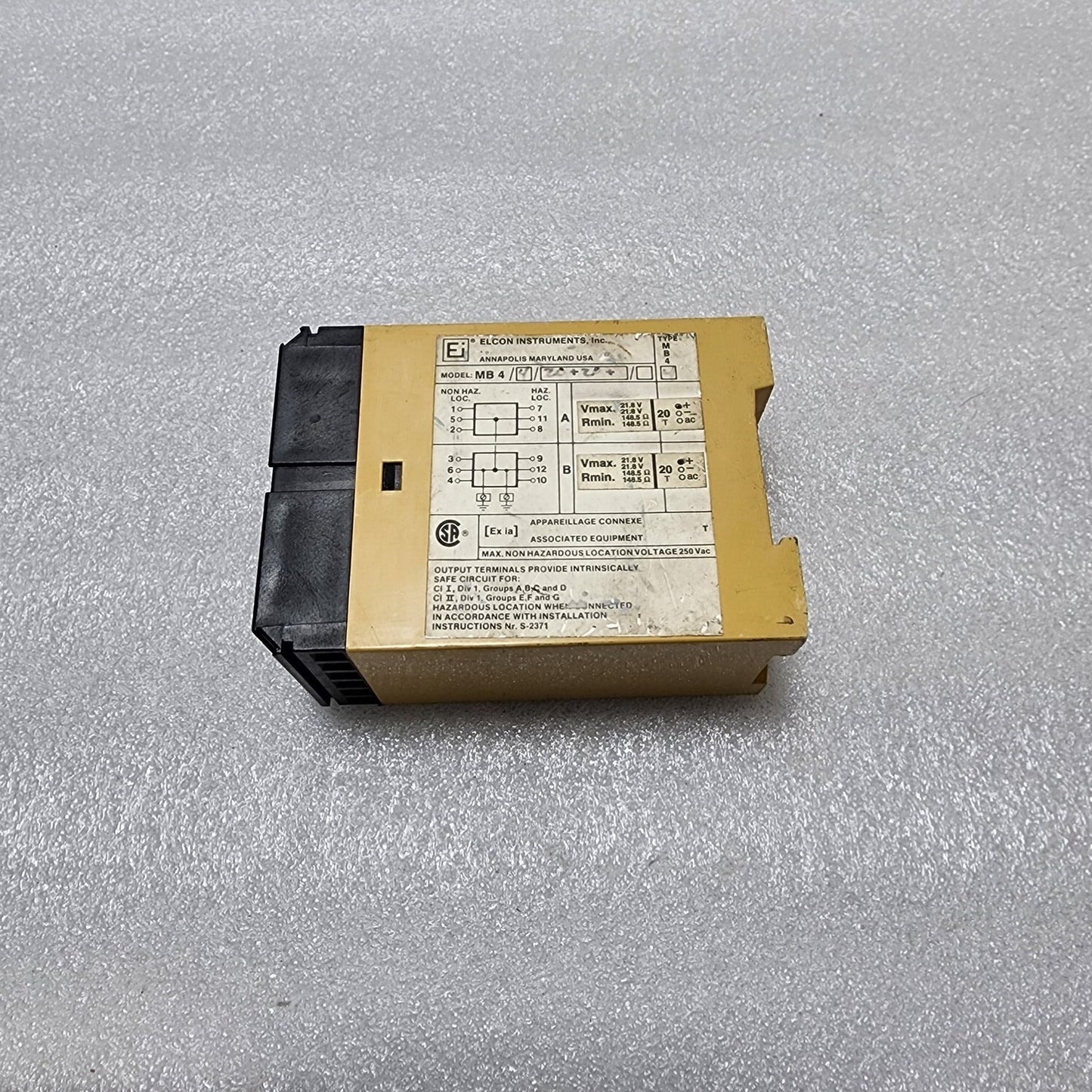ELCON INSTRUMENT MB4/8/20+20 MULTI BARRIER SYSTEM