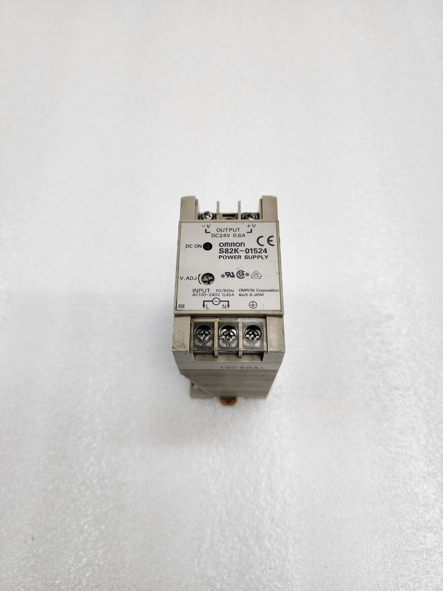 OMRON S82K-01524 POWER SUPPLY 24VDC 0.6A