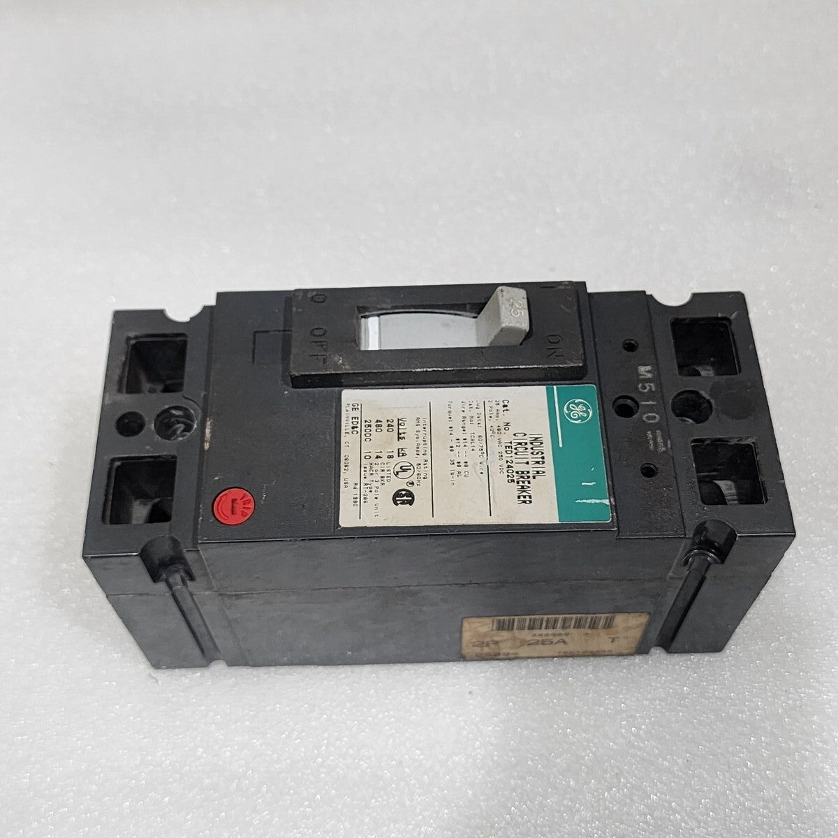 GE TED124025 2-POLE CIRCUIT BREAKER 25A GENERAL ELECTRIC