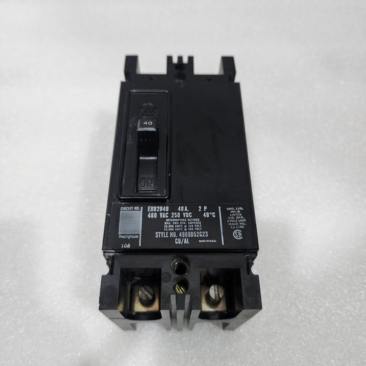 WESTINGHOUSE EHB2040 2-POLE CIRCUIT BREAKER 40A